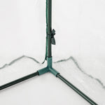 214x118x212cm Walk-in Lean-to Greenhouse