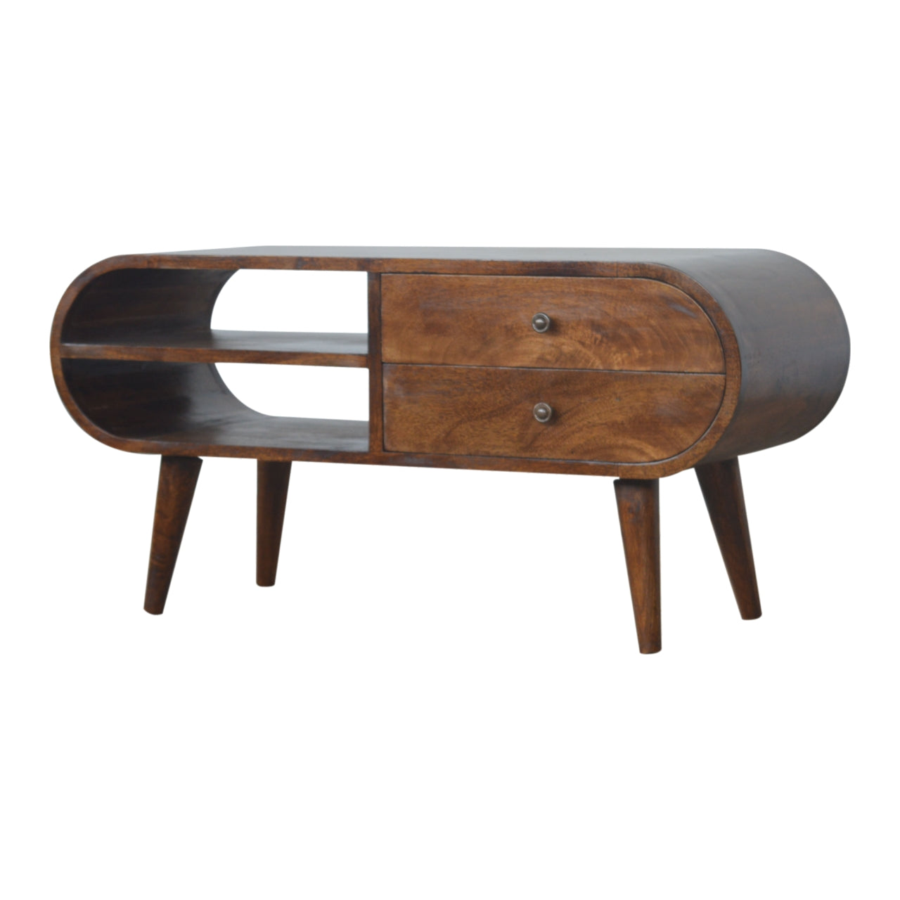 Solid Wood Chestnut London Media Unit