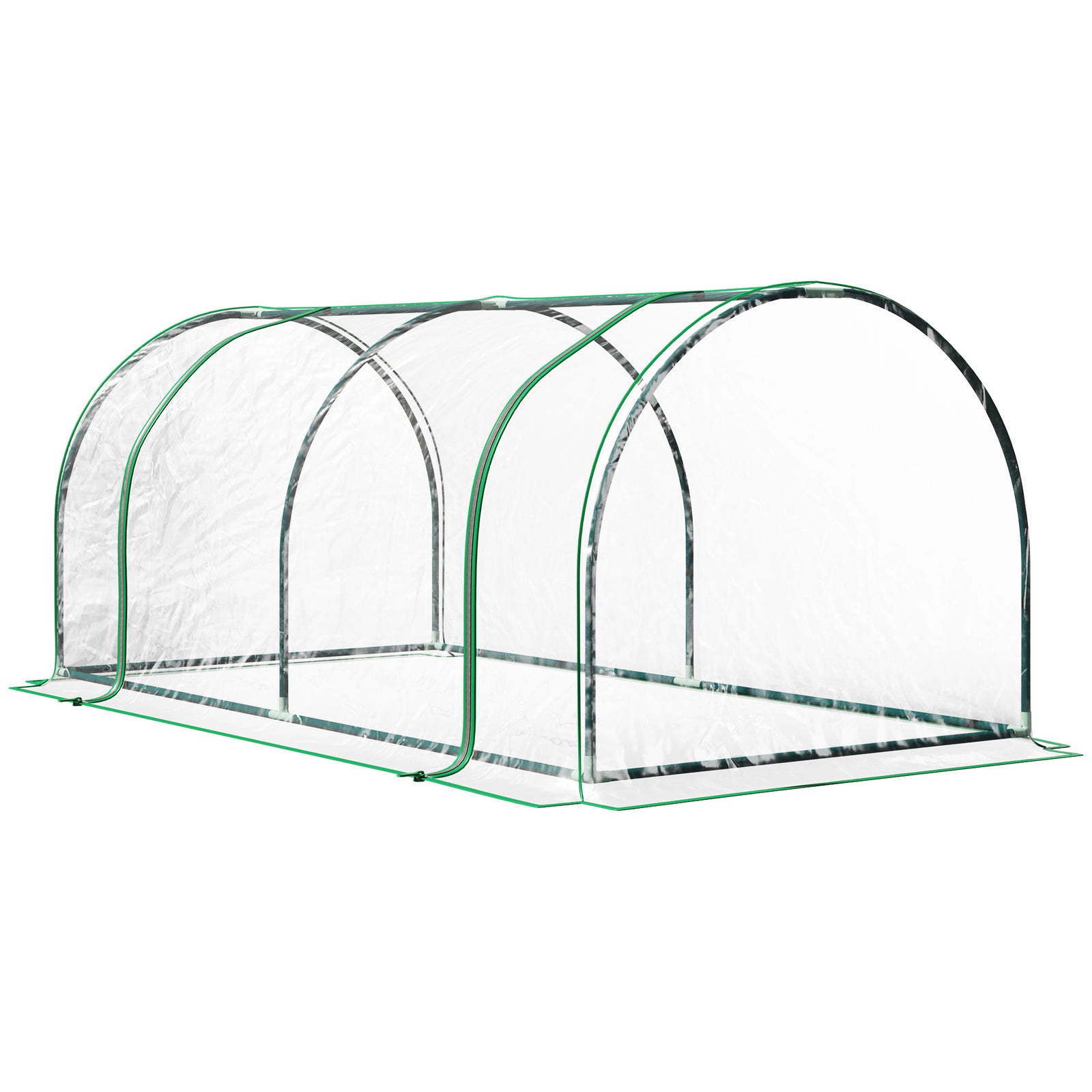 Green Tunnel Greenhouse 200x100x80cm | Silver