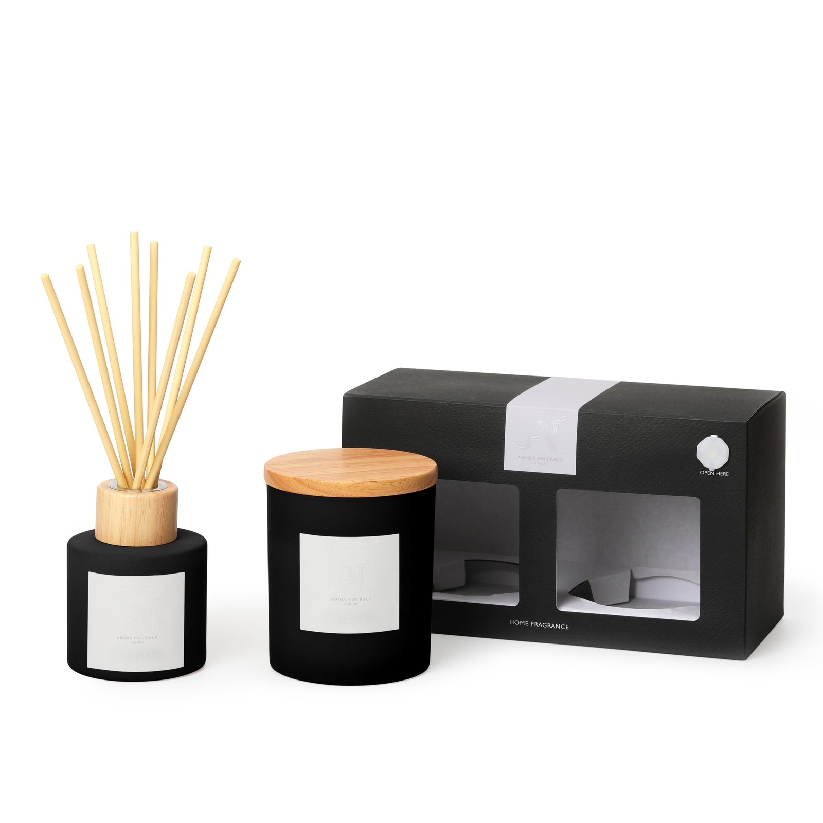 Frosted Decadence Candle & Diffuser Gift Set –  Coconut
