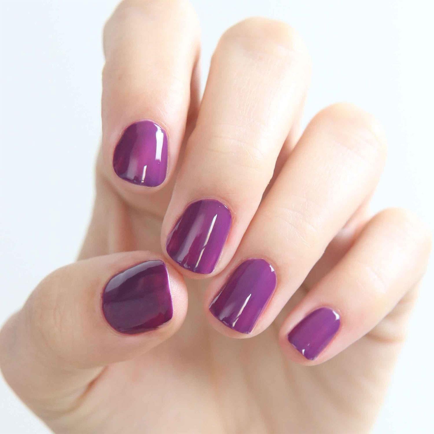 Vegan & Natural Nail Polish Vernis, 299 Purple / Violet