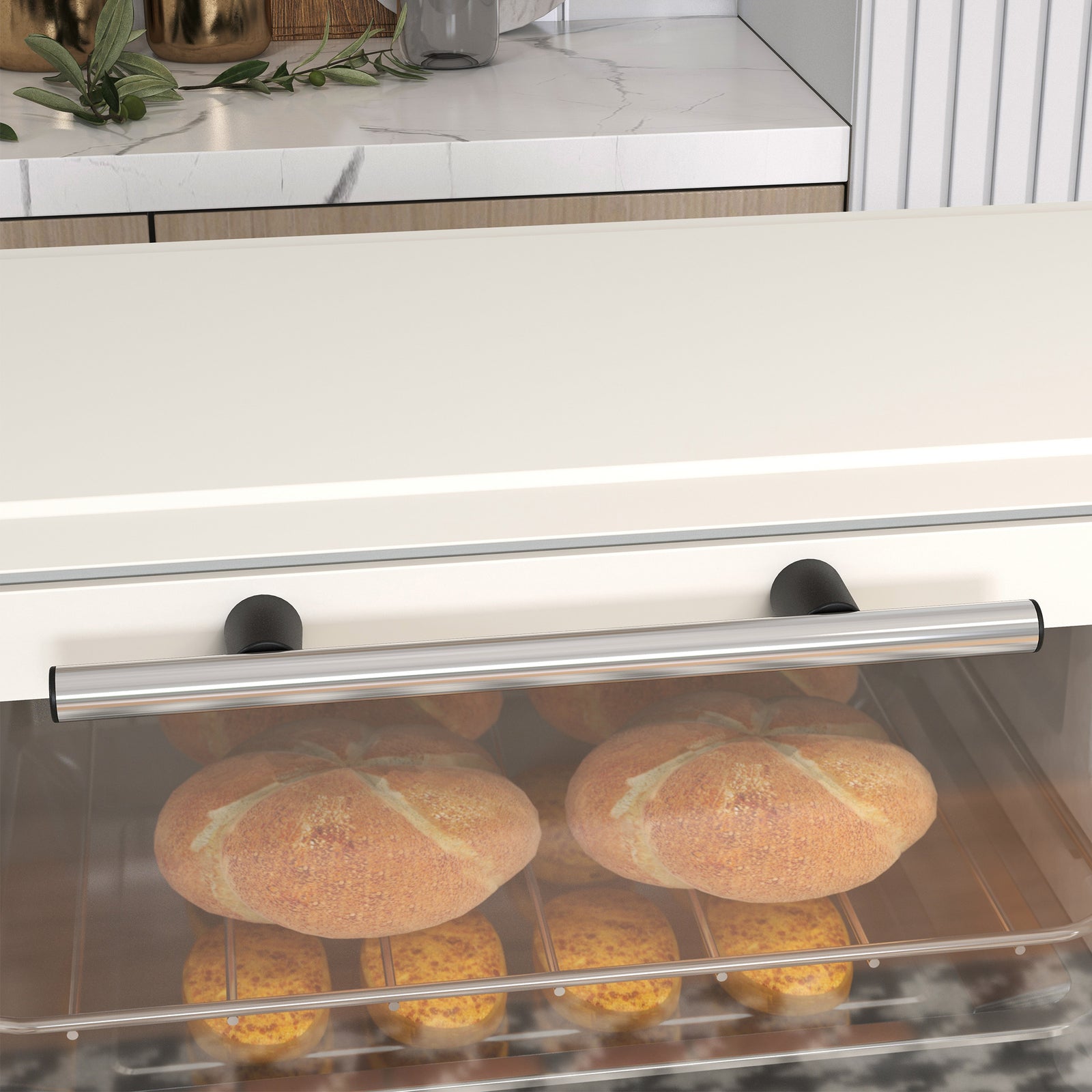 Mini Oven 9l Countertop Electric Grill With Temp Timer | One Size | Cream