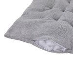 Thick Sherpa Fleece Lounger Cushion Soft Plush Recliner Chair Pad | Large | Grey