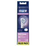 Clean And Care Sensitive Clean Replacement Toothbrush Head, Pack Of 4