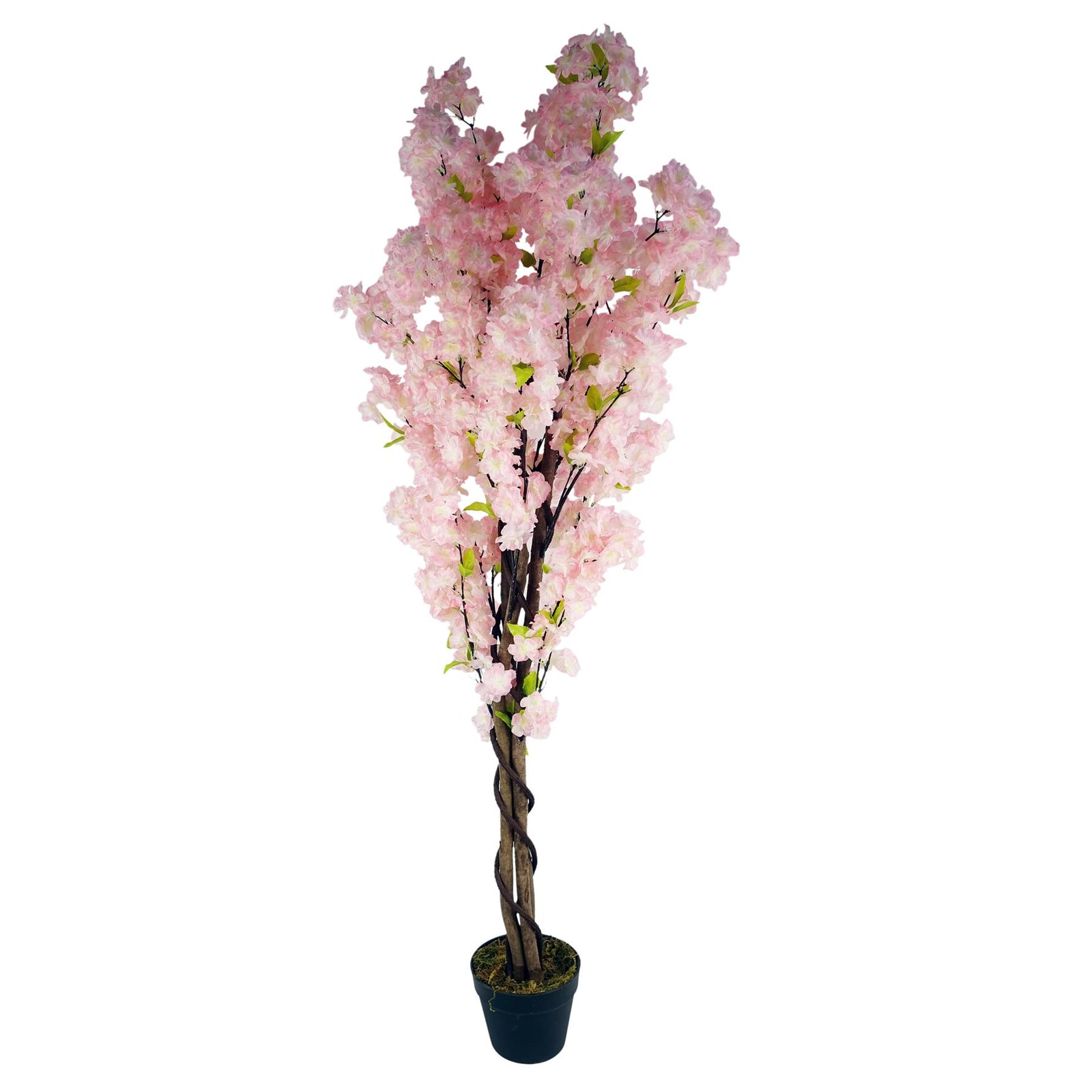 Leaf 150cm Artificial Pink Cherry Blossom Tree