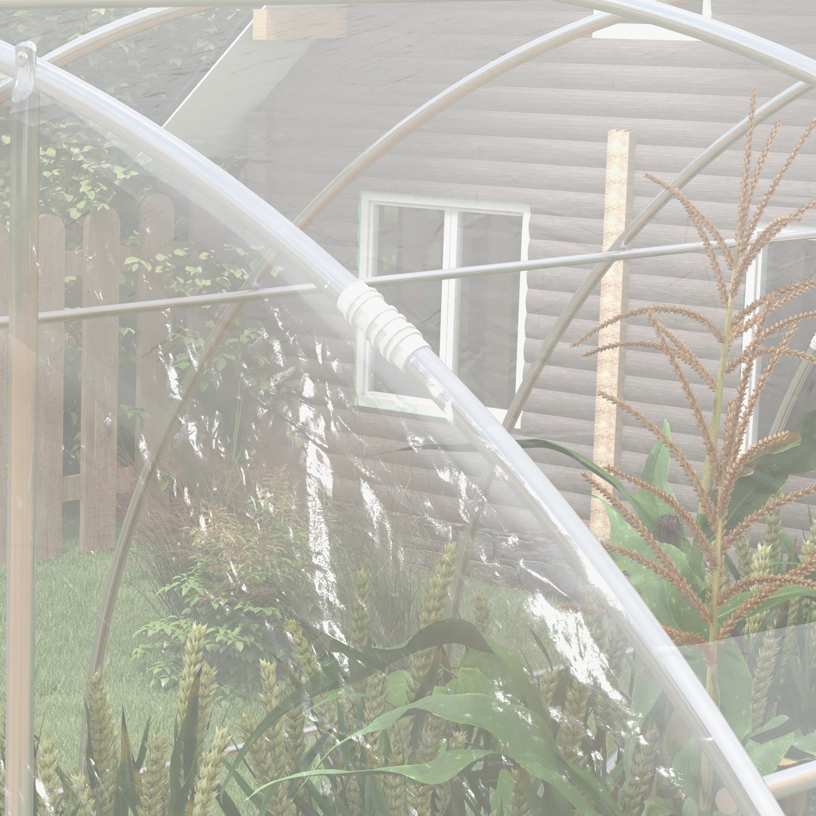 Walk-in Polytunnel Greenhouse W/ Pe Cover 4x3x2m