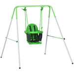 Nursery Swing With Safety Seat Belt, Support Back For Indoor Outdoor