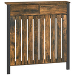Radiator Cover With Drawer And Vertical Slats