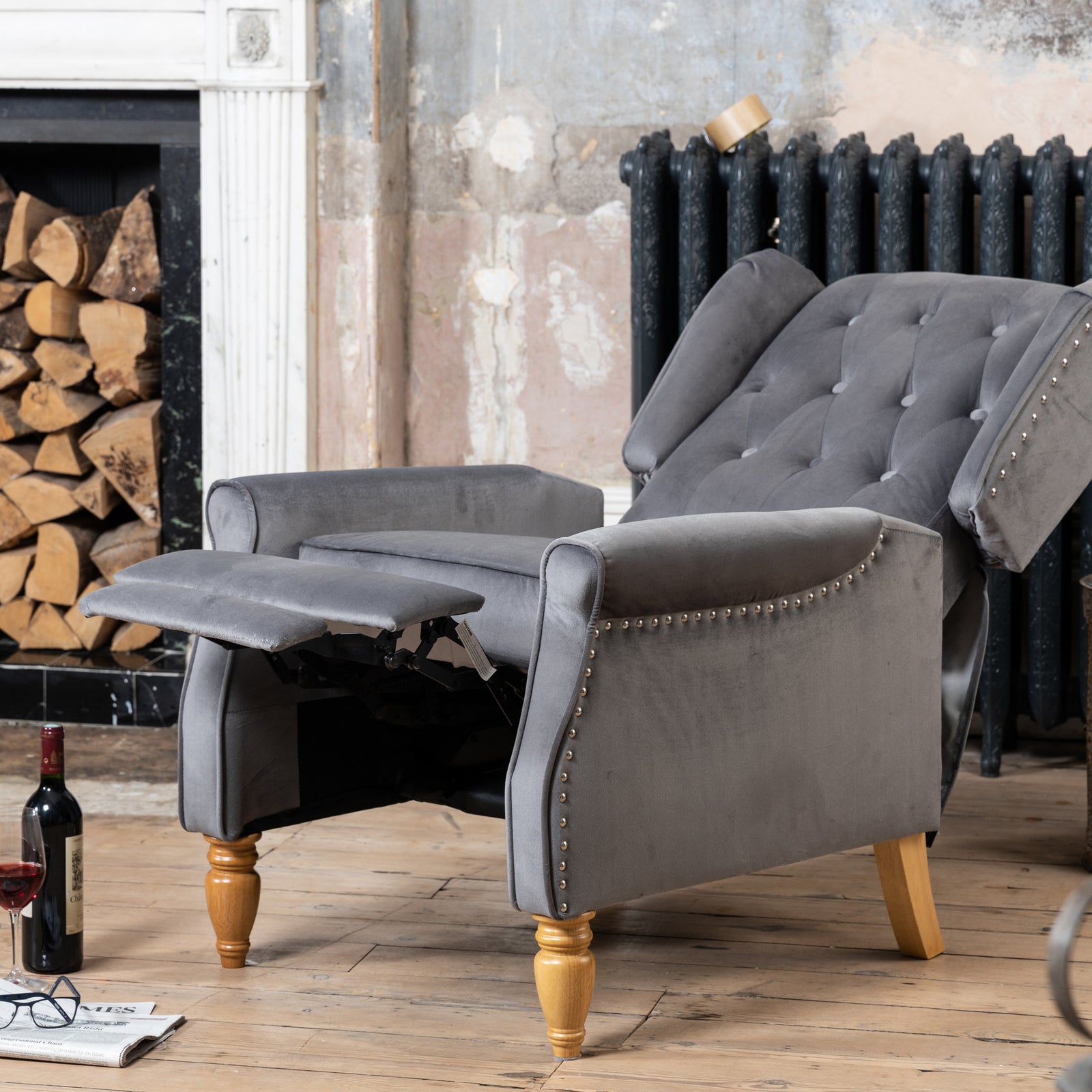 Annapoli Recliner Armchair | Grey