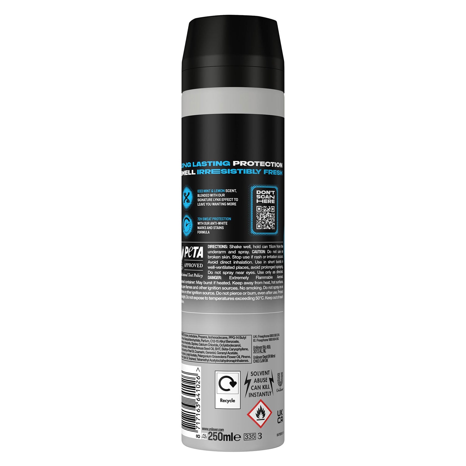 Xxl Ice Chill 72h Sweat Protection Anti-perspirant Deodorant, 6x 250ml