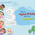 Age 3 Birthday Card Official Product