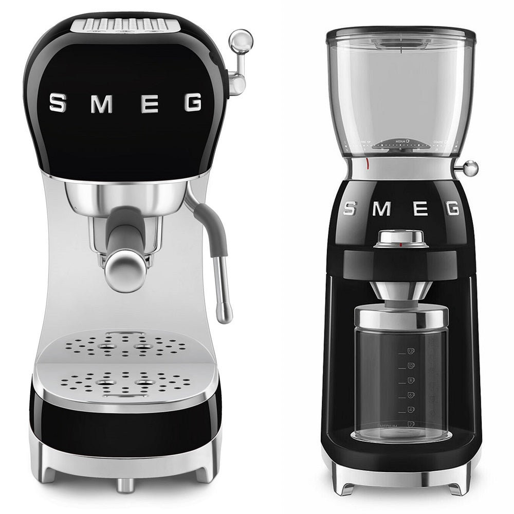 Coffee Bundle | ECF02 Espresso Machine & CGF11 Coffee Grinder | Black