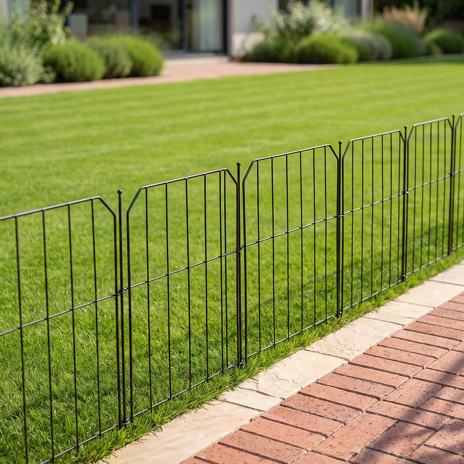 Breeins 10-pack Decorative Metal Garden Fence Panels