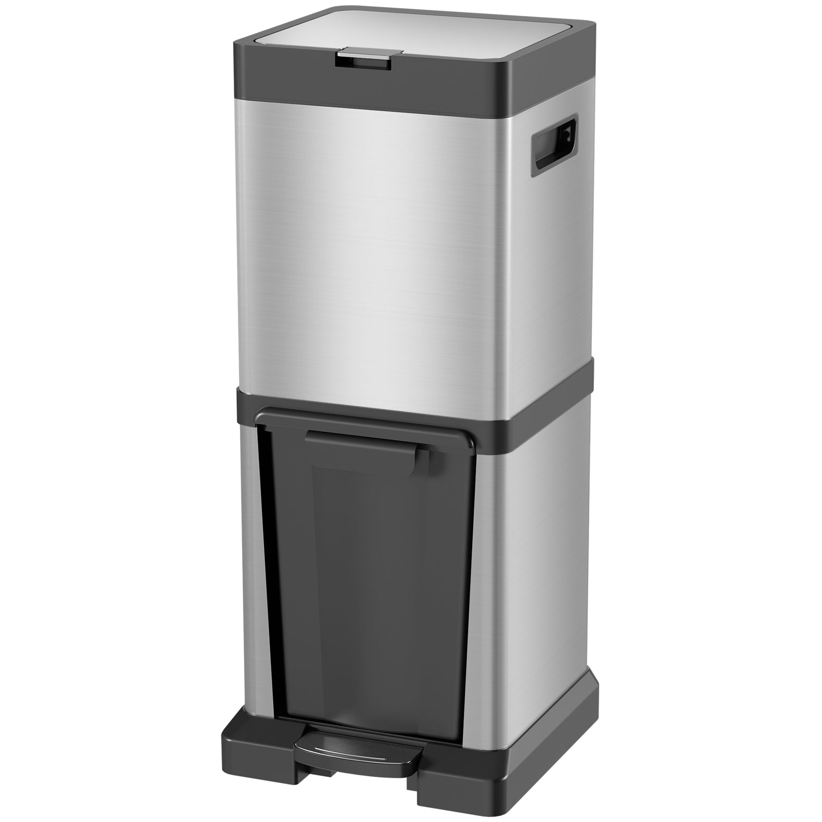 20+14l Double Kitchen Bin, Pedal Bin With Soft-close Lid