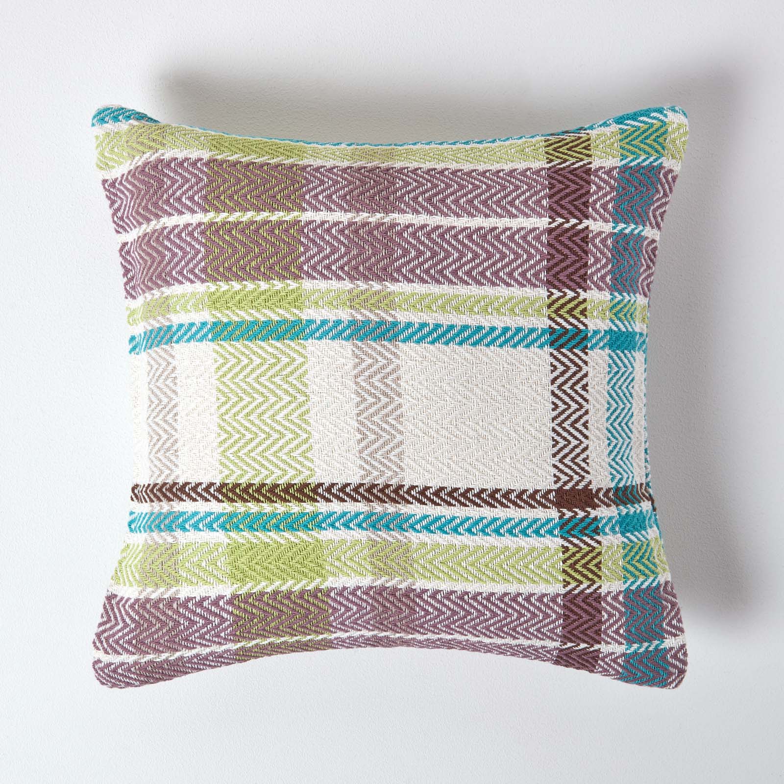 Tartan Cotton Falun Cushion Cover | 60cm x 60cm | Green