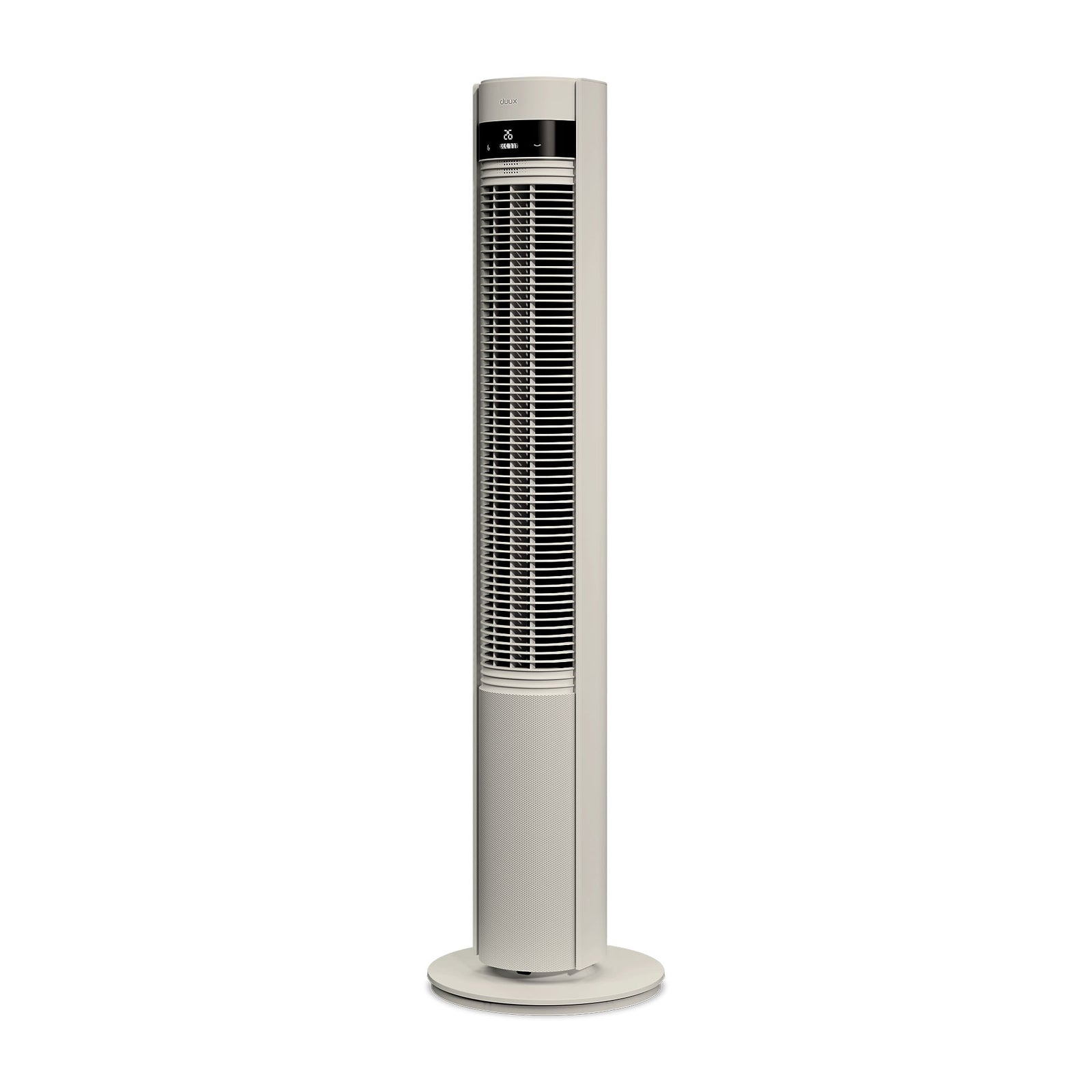 Elevate Smart Tower Fan With 12 Speeds And Remote Control | Stone
