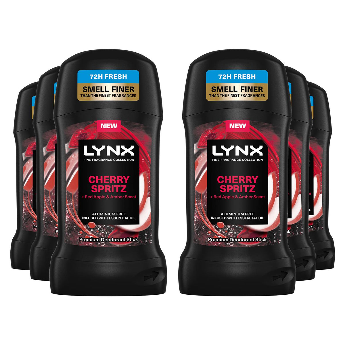 Deodorant Stick Cherry Spritz With 72hrs Freshness 50ml, 6 Pack | Set of 6