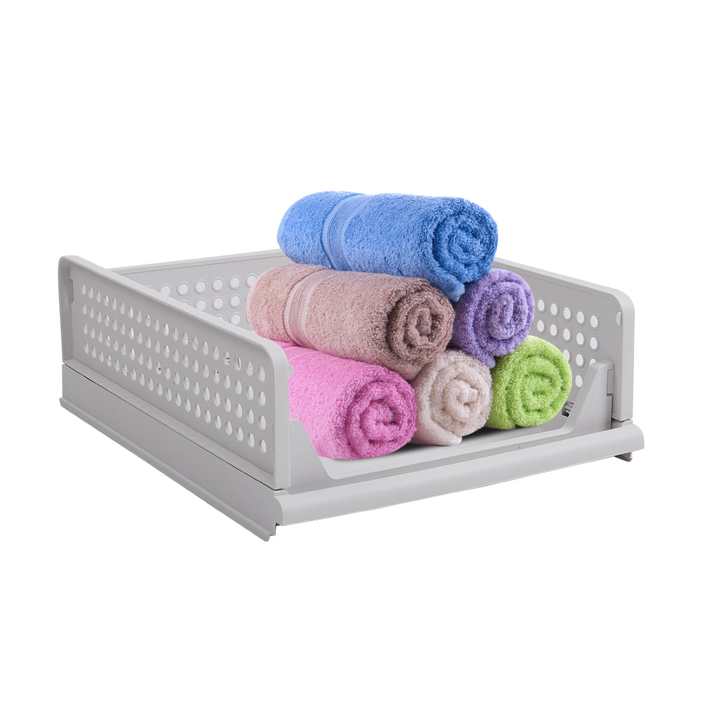 Foldable Stackable Drawer Storage Basket
