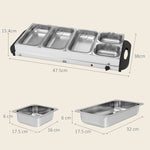 Electric Food Warmer, Buffet Server Silver