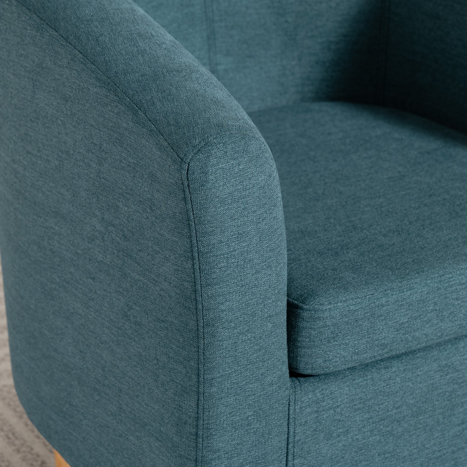 Millie Fabric Accent Chair | Teal Blue