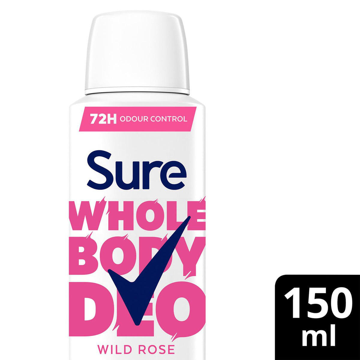 Women Wild Rose Whole Body Deodorant Spray Aluminium Free 150ml | Set of 6