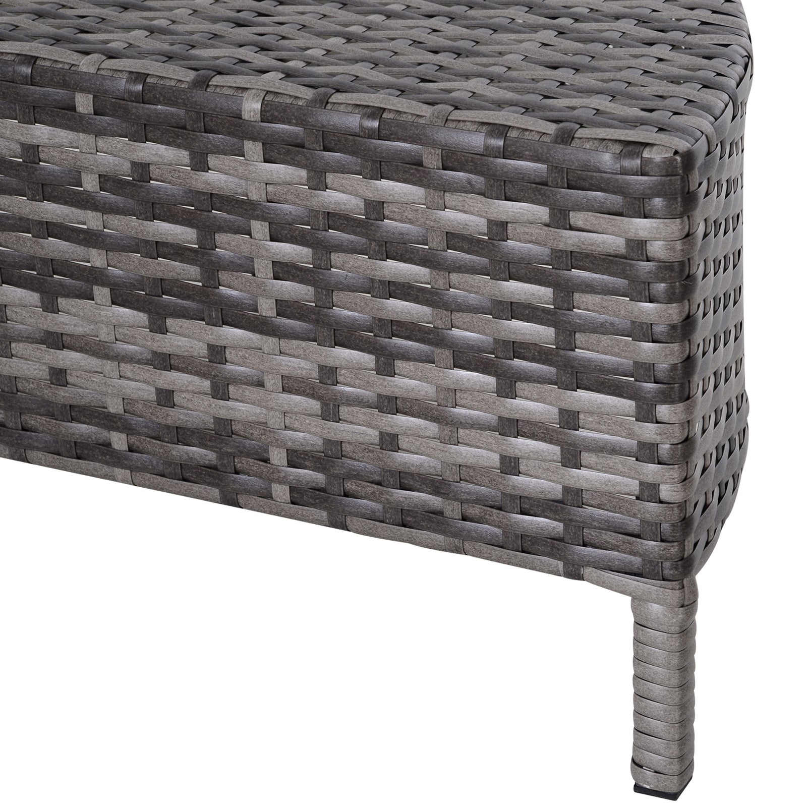 4 Seaters Half-round Sofa & Table - Grey