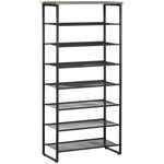 Shoe Rack, 8-tier Shoe Storage Shelf For 21-24 Pair Shoes