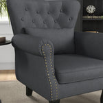Wingback Armchair Chesterfield Style Accent Chair