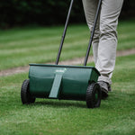 Lawn Drop Spreader 41cm On/off Control Green | Green