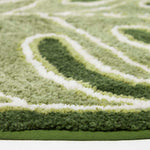 Green Leaf Bath Mat 100% Cotton, 65 X 80 Cm