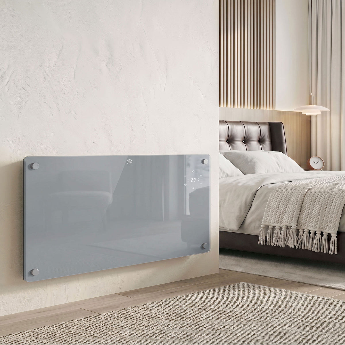 2000w Electric Space Heater Radiator Wifi Smart App | Grey