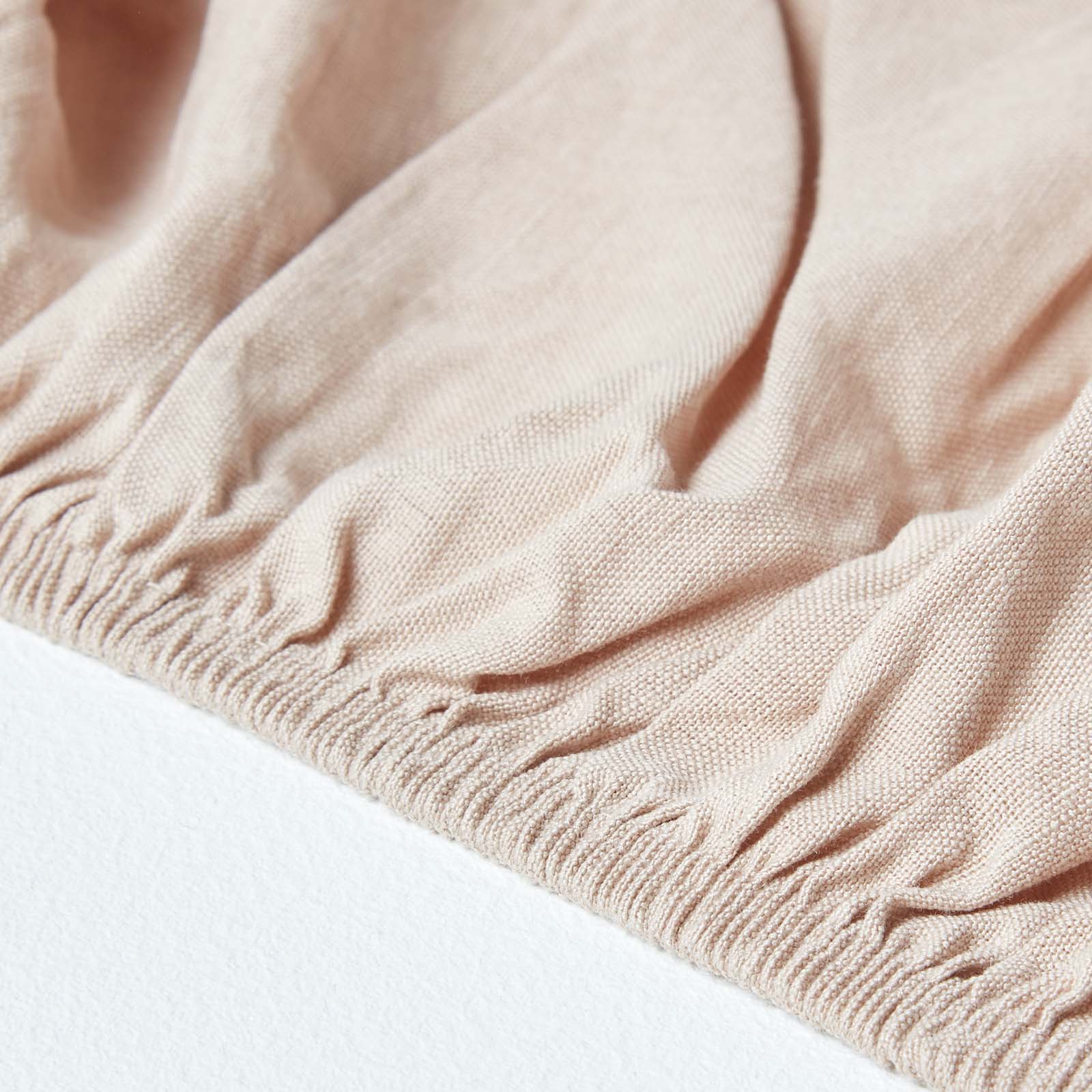 Luxury Linen Fitted Sheet | Single | Natural
