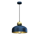 Harald Pendant Lamp 1xe27 A Stylish Hand Made 30cm Lamp | Navy Blue