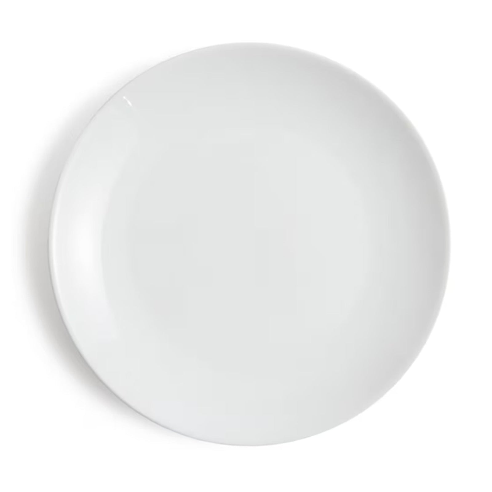 Dessert Plates White Porcelain Coupe 6 Pc Set 7.5" Catering
