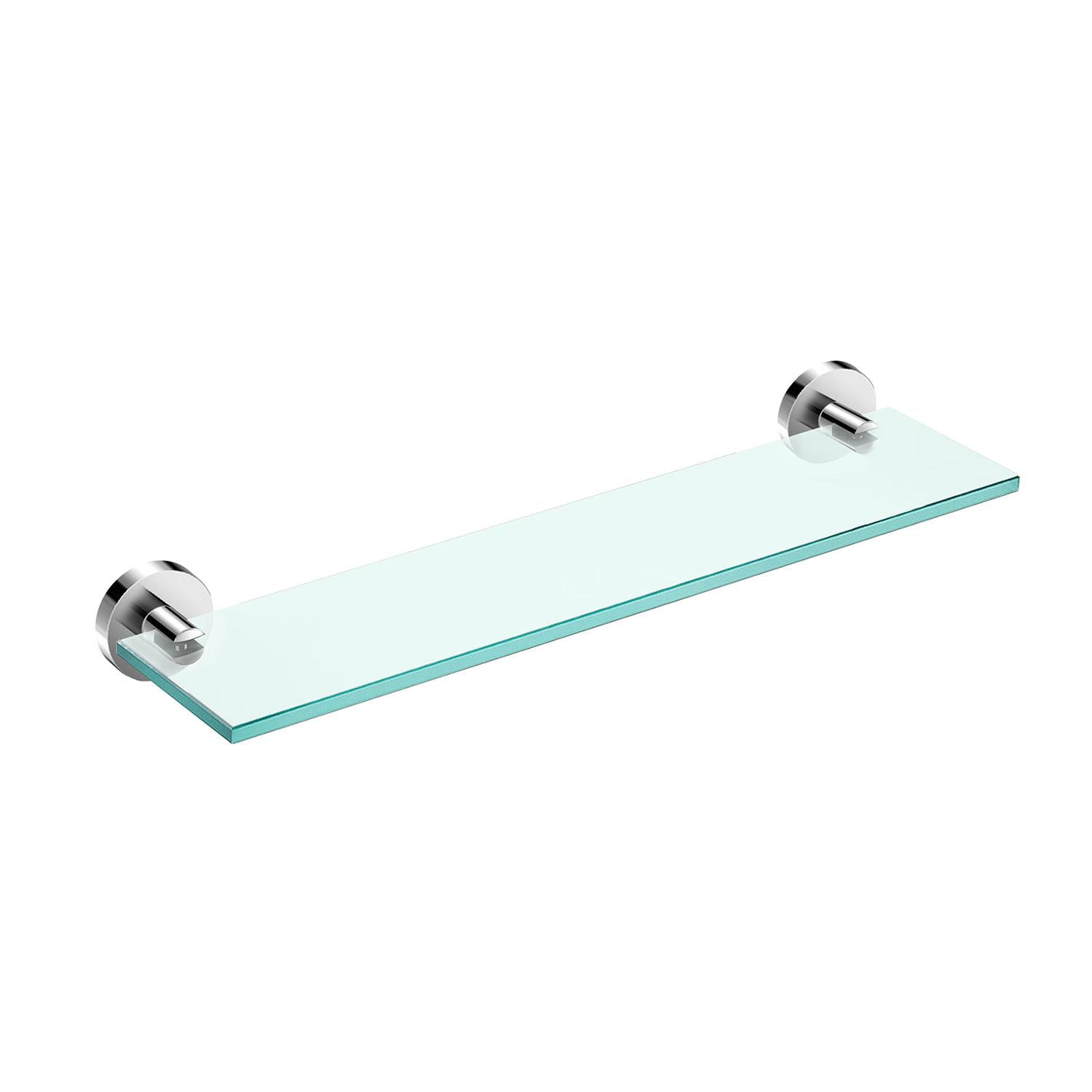 Bathroom Shelf, Organizer, Glass Chrome 10kg Resistance, Start Collection