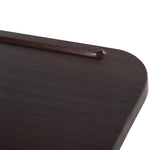 C-shaped Mobile Table Sofa Over Bed Side Nightstand | Brown