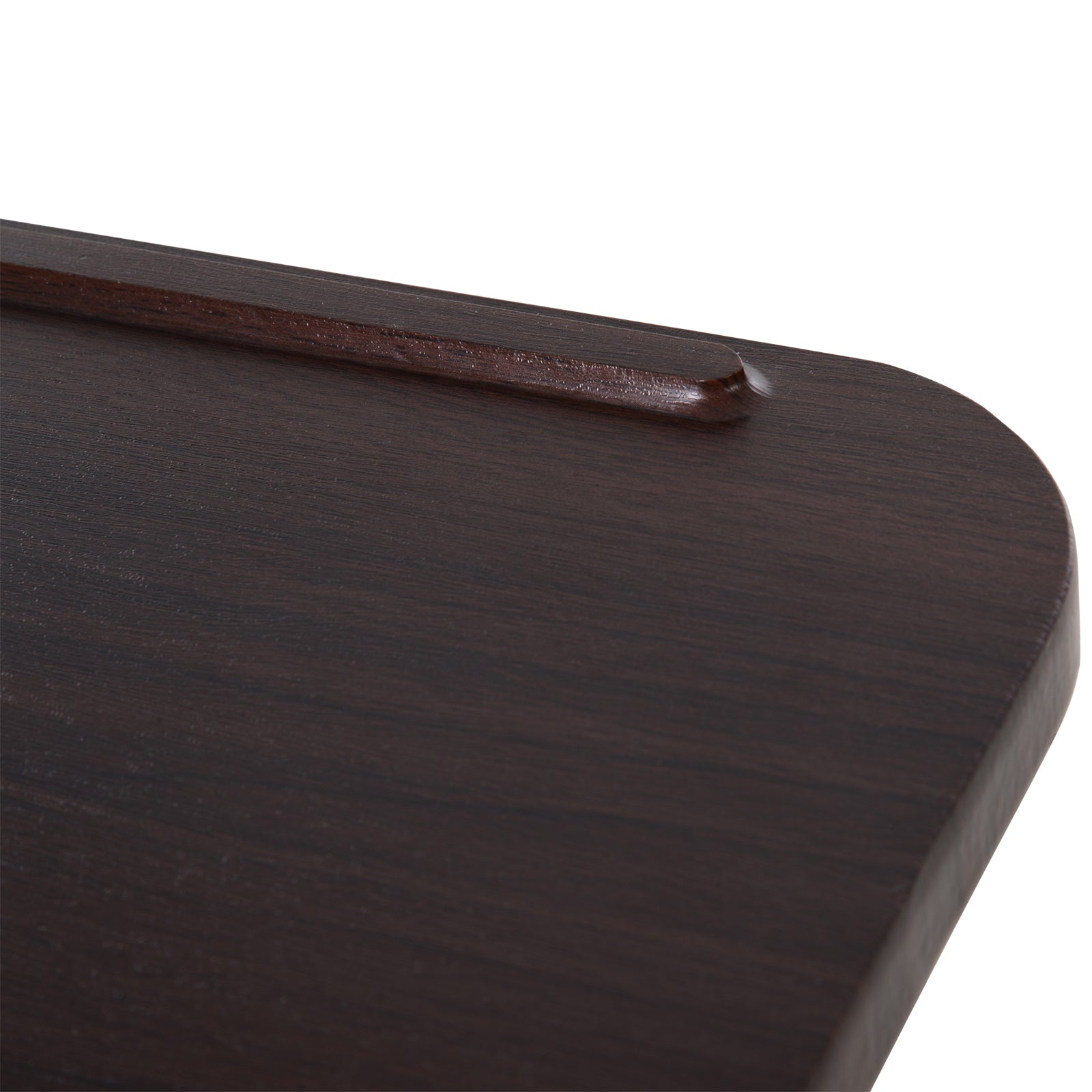 C-shaped Mobile Table Sofa Over Bed Side Nightstand | Brown