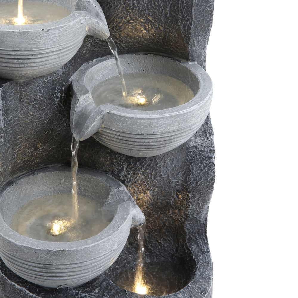 Garden Outdoor Solar-powered Water Fountain Rockery Decor