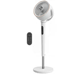 20db Silent Standing Fan, Oscillating Fan With 12 Speeds | White