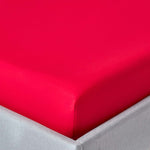 Egyptian Cotton Fitted Sheet 200 Tc | Single | Red