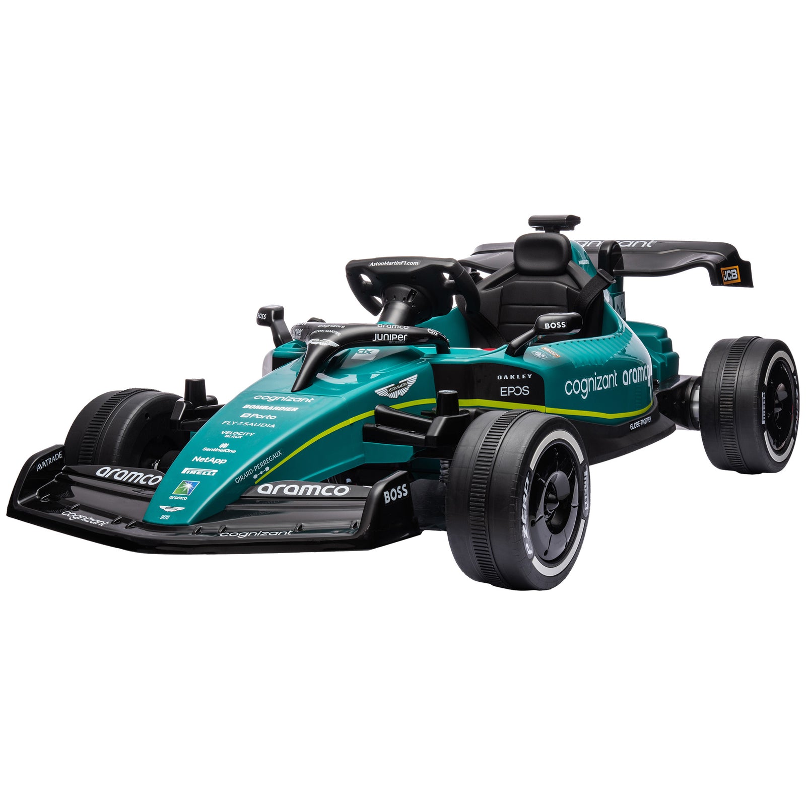 12v Electric Go Kart W/ Shock-absorbing Wheels, Remote, Bluetooth