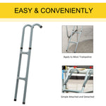 Galvanized Steel Trampoline Ladder For 6ft-10ft | Gray