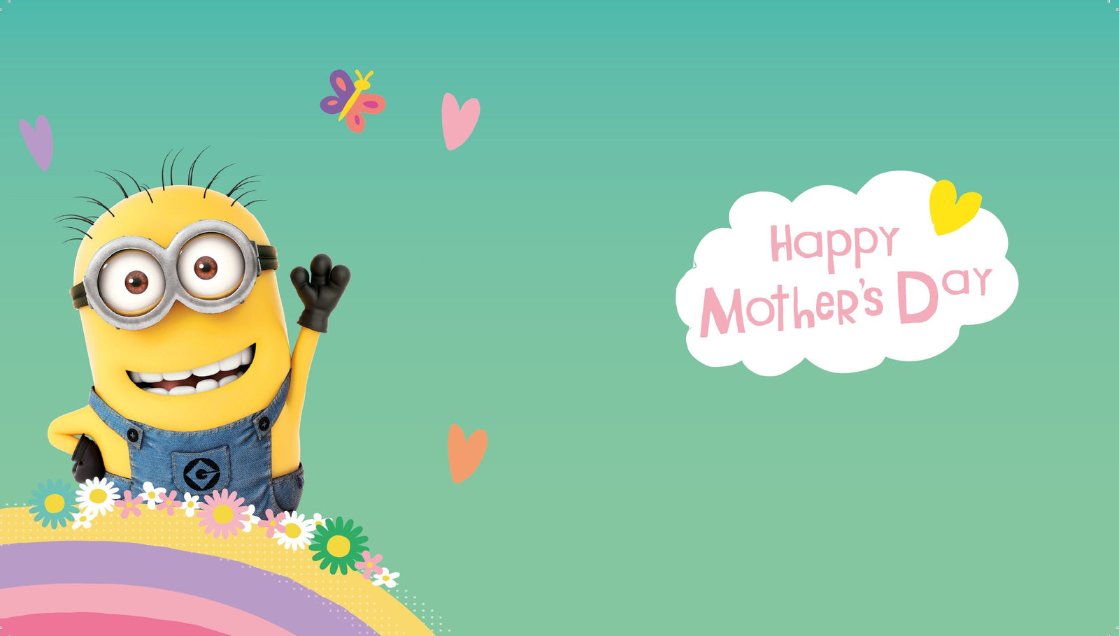 Despicable Me Minions 'love You Mum' Mother's Day Card Official Product