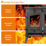 Cast Iron Wood And Charcoal Burning Stove | 10kw | Cast Iron