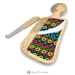 Miss Smarty Pants Serving Board Set With Knife | One Size | Mixed