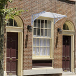 120cm W X 90cm D X 28cm H Door Window Awning Canopy Rain Cover