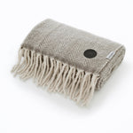 Moorland Soft 100% Brushed Wool Throw | 130cm x 170cm | Natura