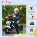 3 In 1 Baby Trike With Headlights, Music, Horn | White