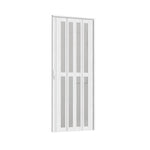 Breeins Magnetic Sliding Pvc Concertina Folding Door With Full Glass Panels