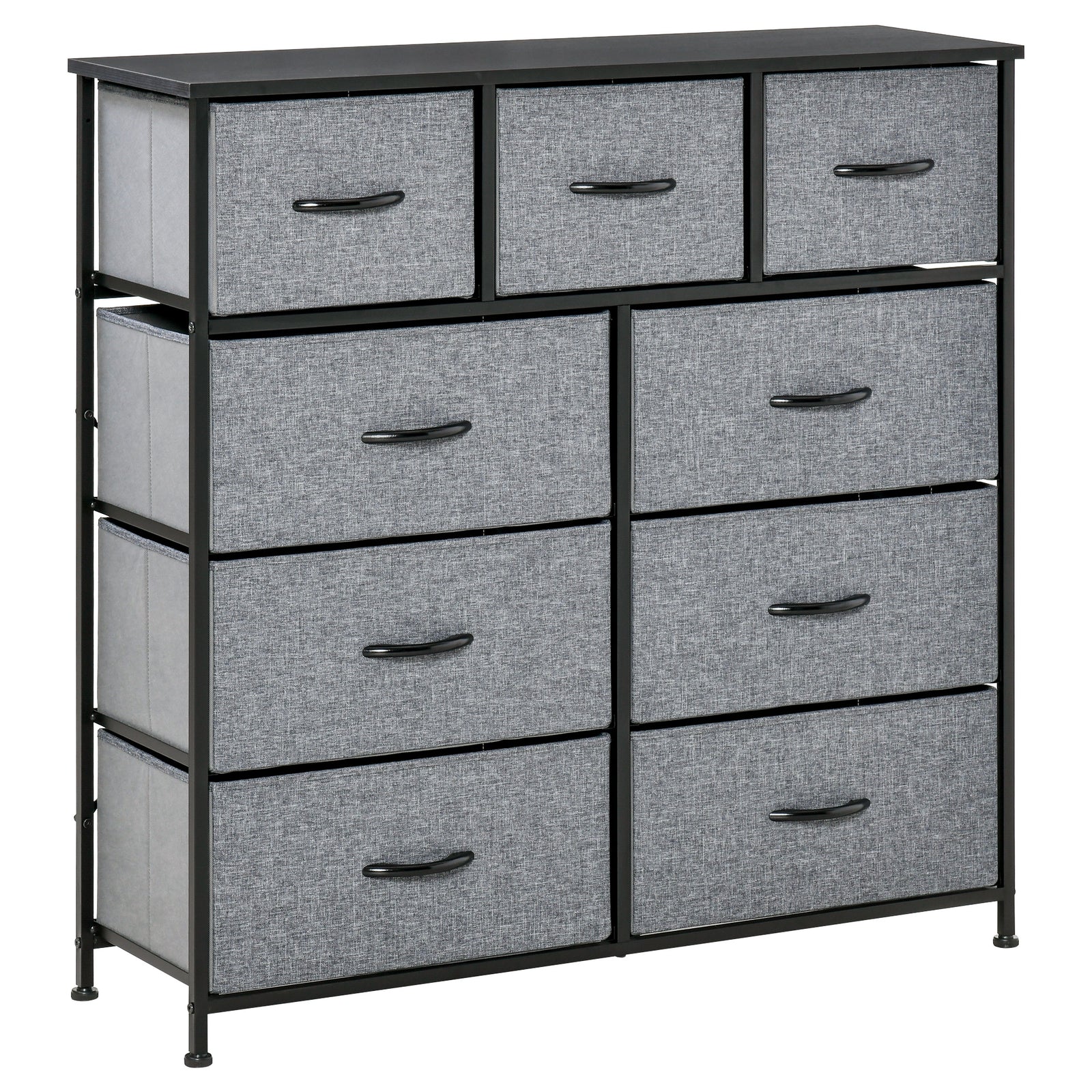 9 Drawers Storage Chest Dresser Organizer Unit Foldable Bin